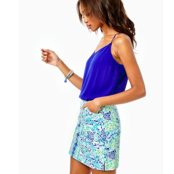 Lilly Pulitzer Marigold Skort in Open Water - Picture 2 of 12